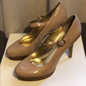 Style & Co Nude Patent Heels Size 8.5